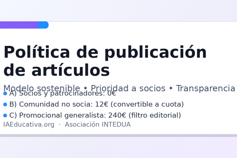 Publicar en IAEducativa.org: cómo funciona (y por qué lo hacemos así)